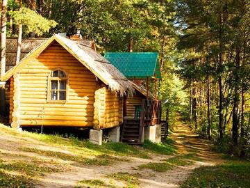 Фото номера Отдельно стоящий дом эконом-класса Курортные отели Пансионат ЛОДЭ г. Лепель 3